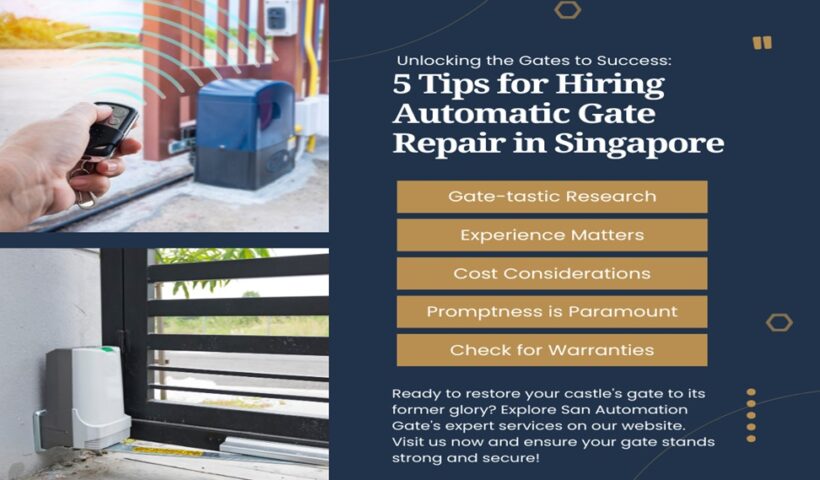 automatic gate repair experts in Singapore!